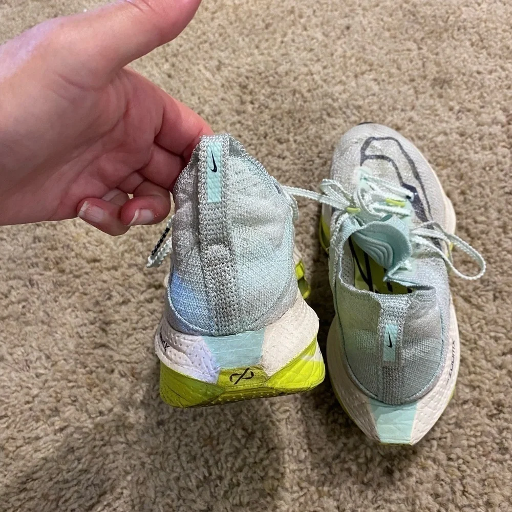 Nike Women’s Air Zoom Alphafly Next% 2 Atomknit Sneakers Teal Size 8 Athletic